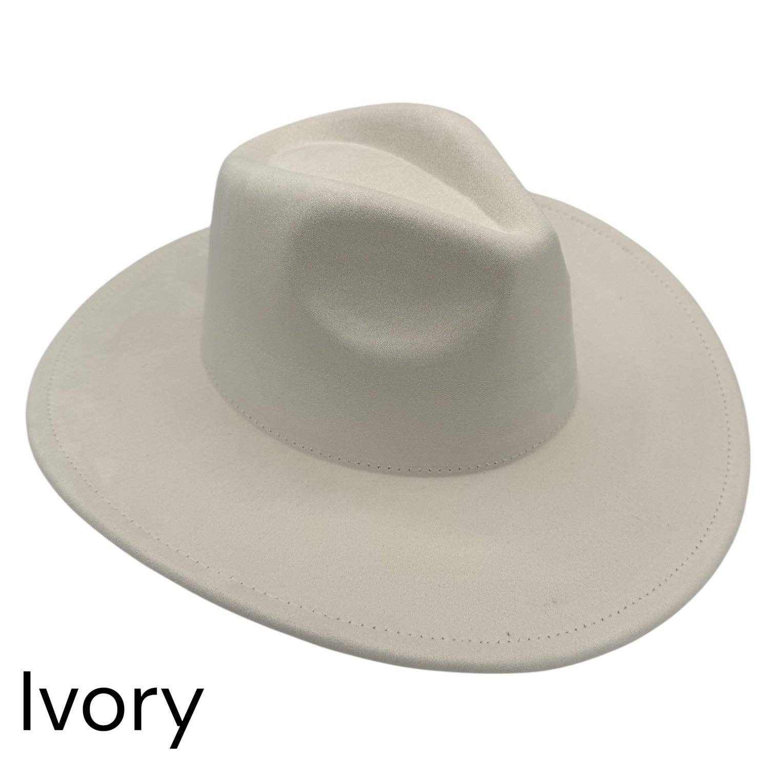 KW Laser Supplies - Wholesale Fedora - Women's - Vegan Suede Wide Brim Hats12