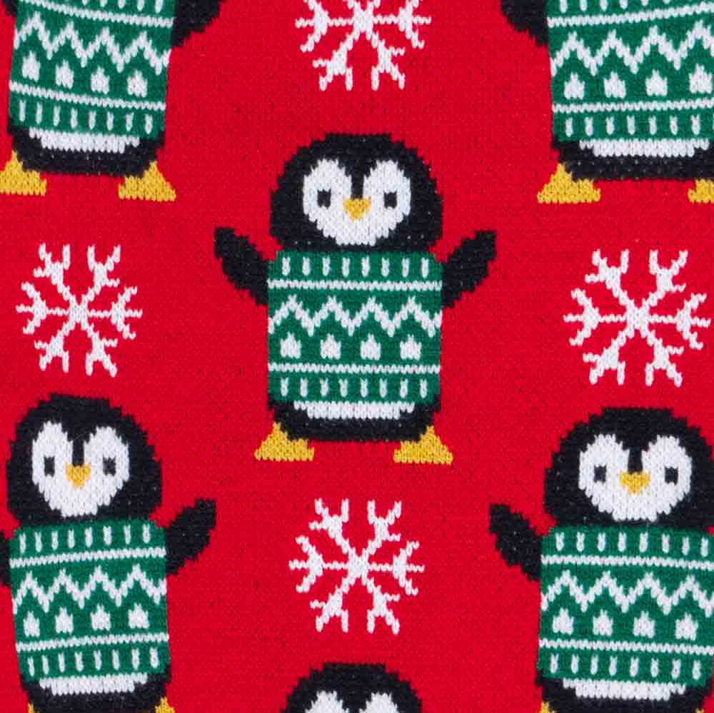 Red Penguin Snowflake Dog Sweater for wholesale on Faire5