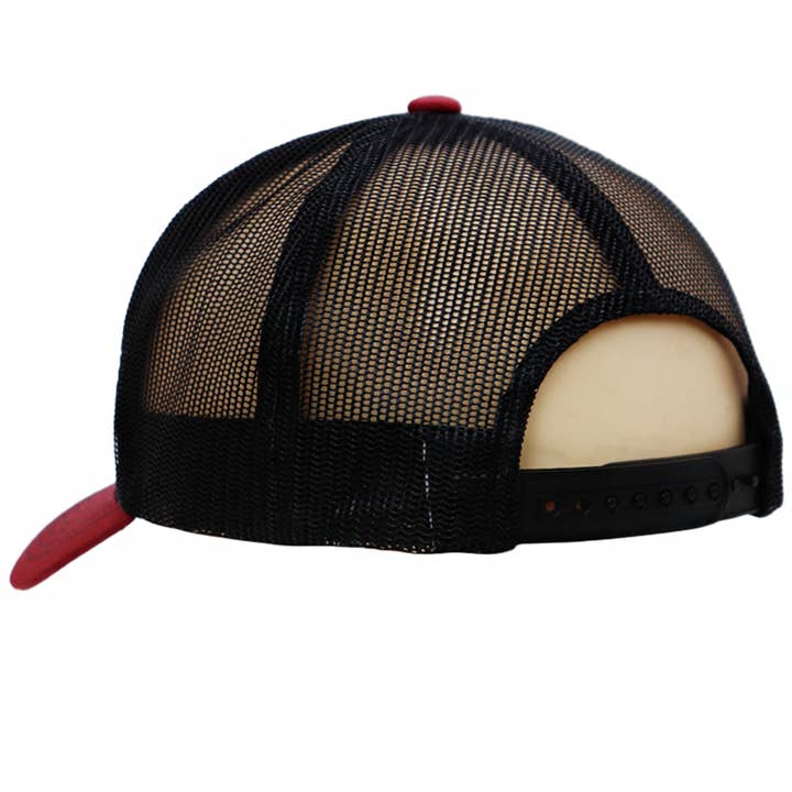 Cap Zone - Wholesale Trucker Hat - Unisex - American Flag 1776 Patch Six Panel Curved Bill Trucker Hat