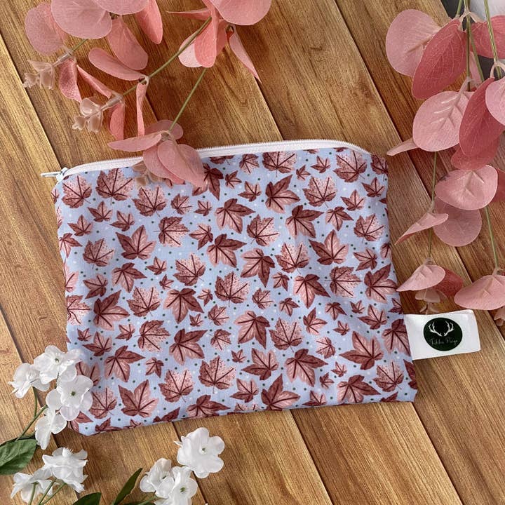 Pink Leafy Pouch for wholesale by Tahlia Paige