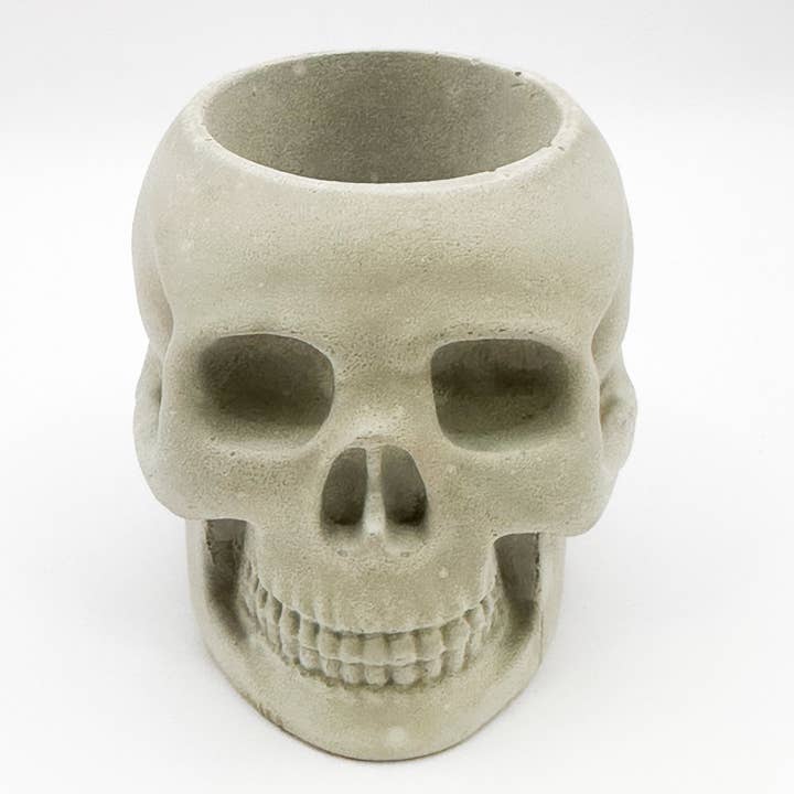 The Plant Supply - Wholesale Plant Pot - Skull Concrete Planter | Western Halloween Plant Decor4