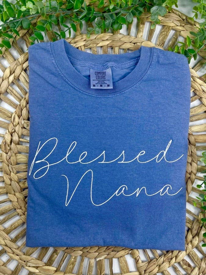 Blessed Nana (Embroidery T-Shirt) for wholesale by 1/2 Penny Wholesale