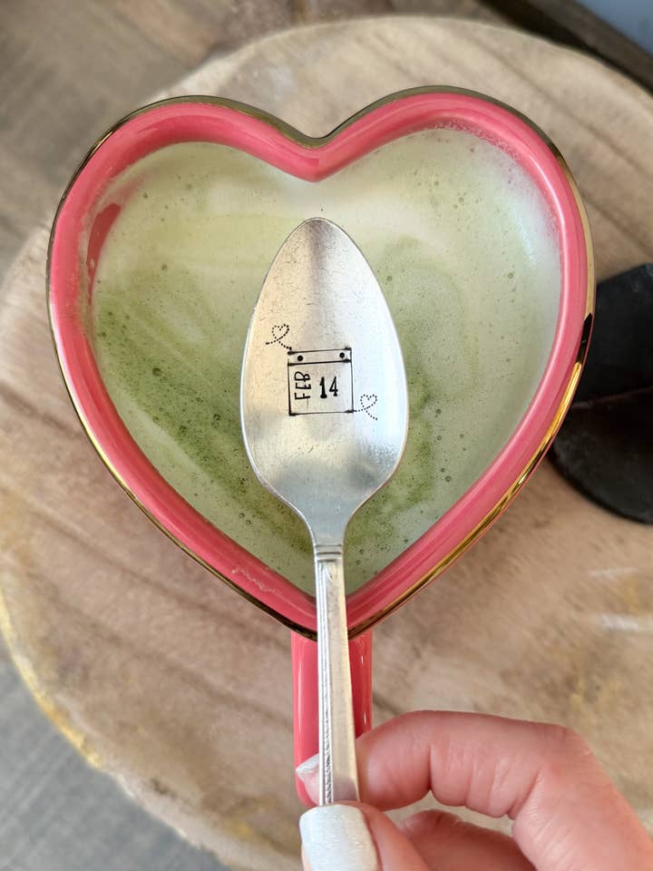 Valentine Calendar Vintage Spoon for wholesale by The Sassy Barn