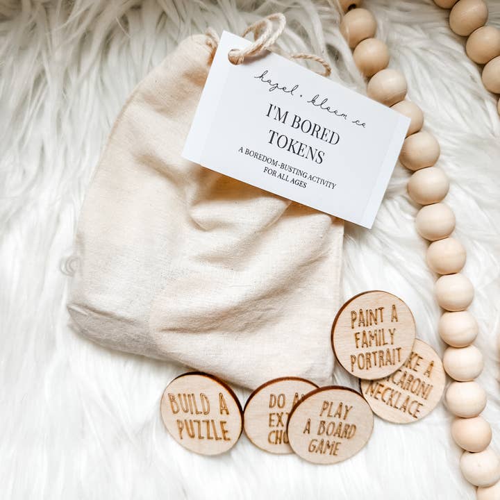 Hazel + Bloom Co - Wholesale Keepsake Coin/Token - I'm Bored Activity Tokens