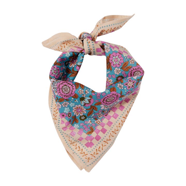 Foulard Indien Enfant - Amaia Turquoise pour la vente par Bonheur du Jour