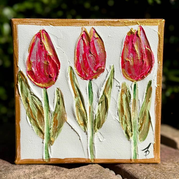 Framesaplenty - Wholesale Painting/Drawing - Tulip textured painting on canvas