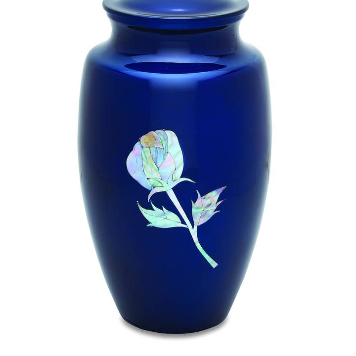 Urne pour adulte Blue Rose pour la vente par Raj Urns