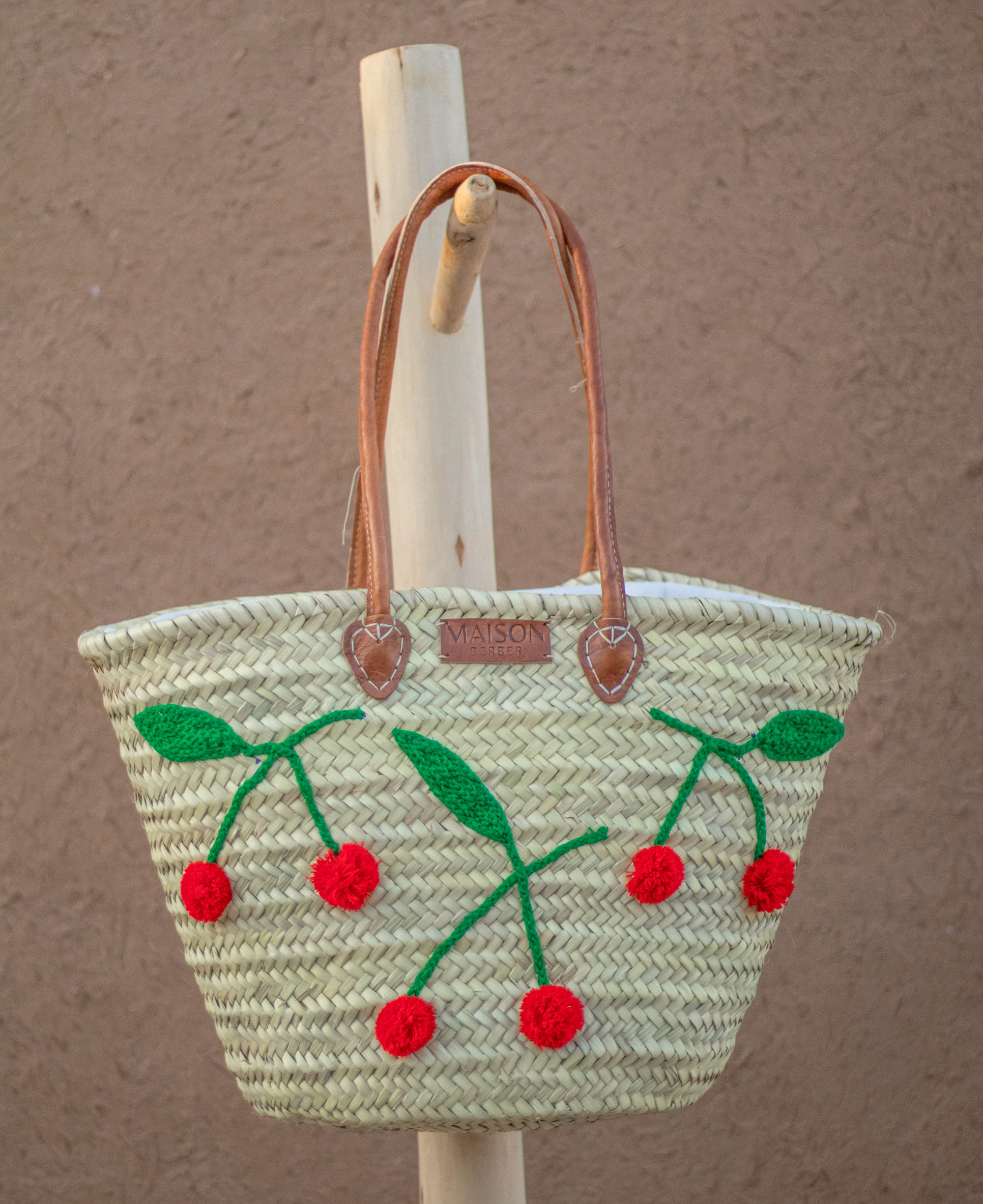 Maison Berber - Wholesale Strandtas - Handgemaakte strooien boodschappentassen6