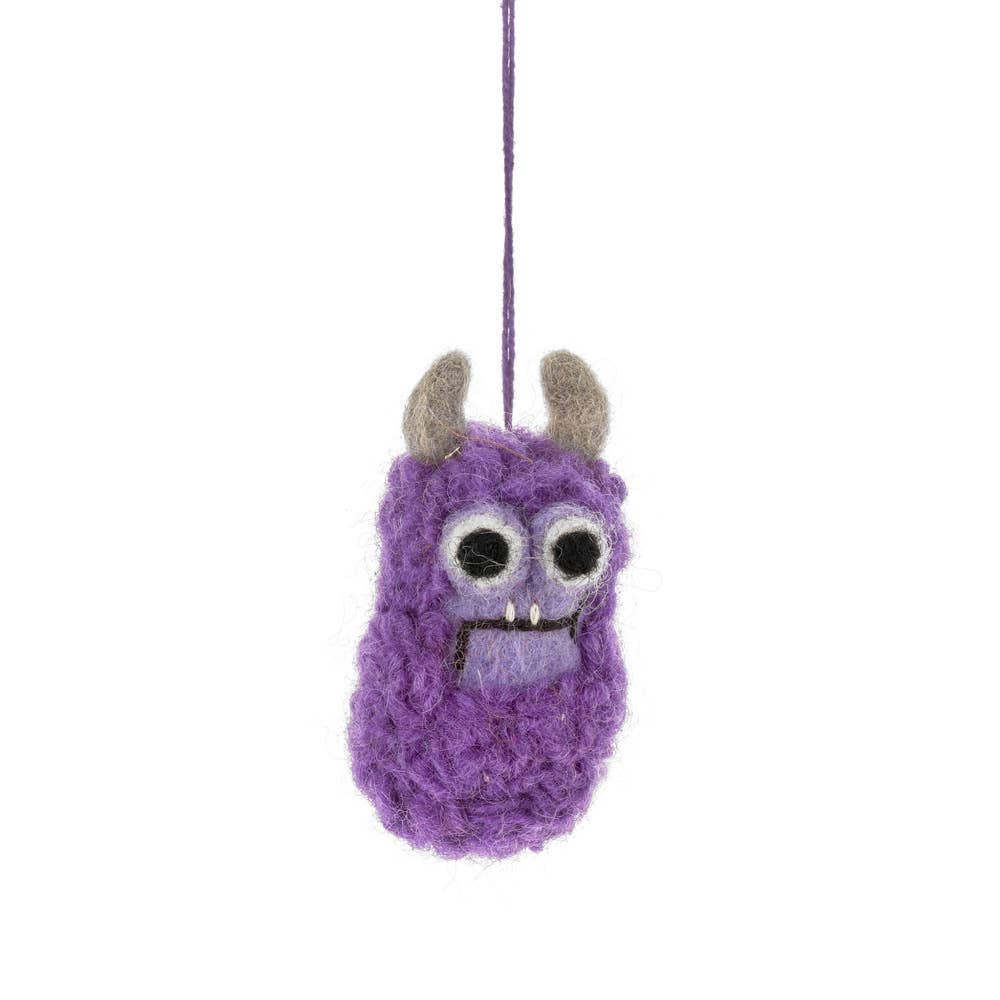 Felt So Good - Wholesale Ornament - Handmade Felt Moody Monsters Hanging Decorations3