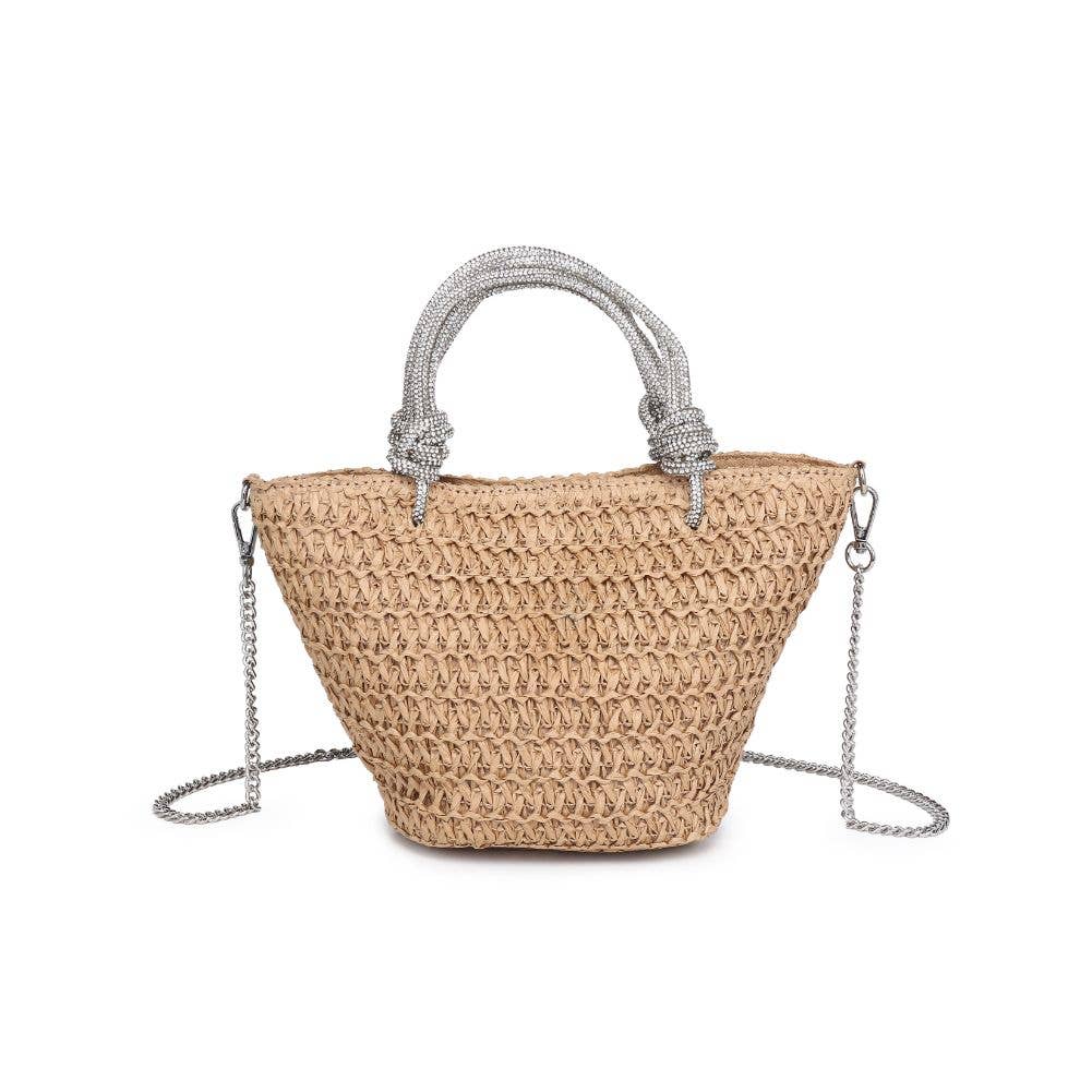 Urban Expressions – wholesale Bärkasse - Dam – Gaia Straw Mini Tote med kristallhandtag12