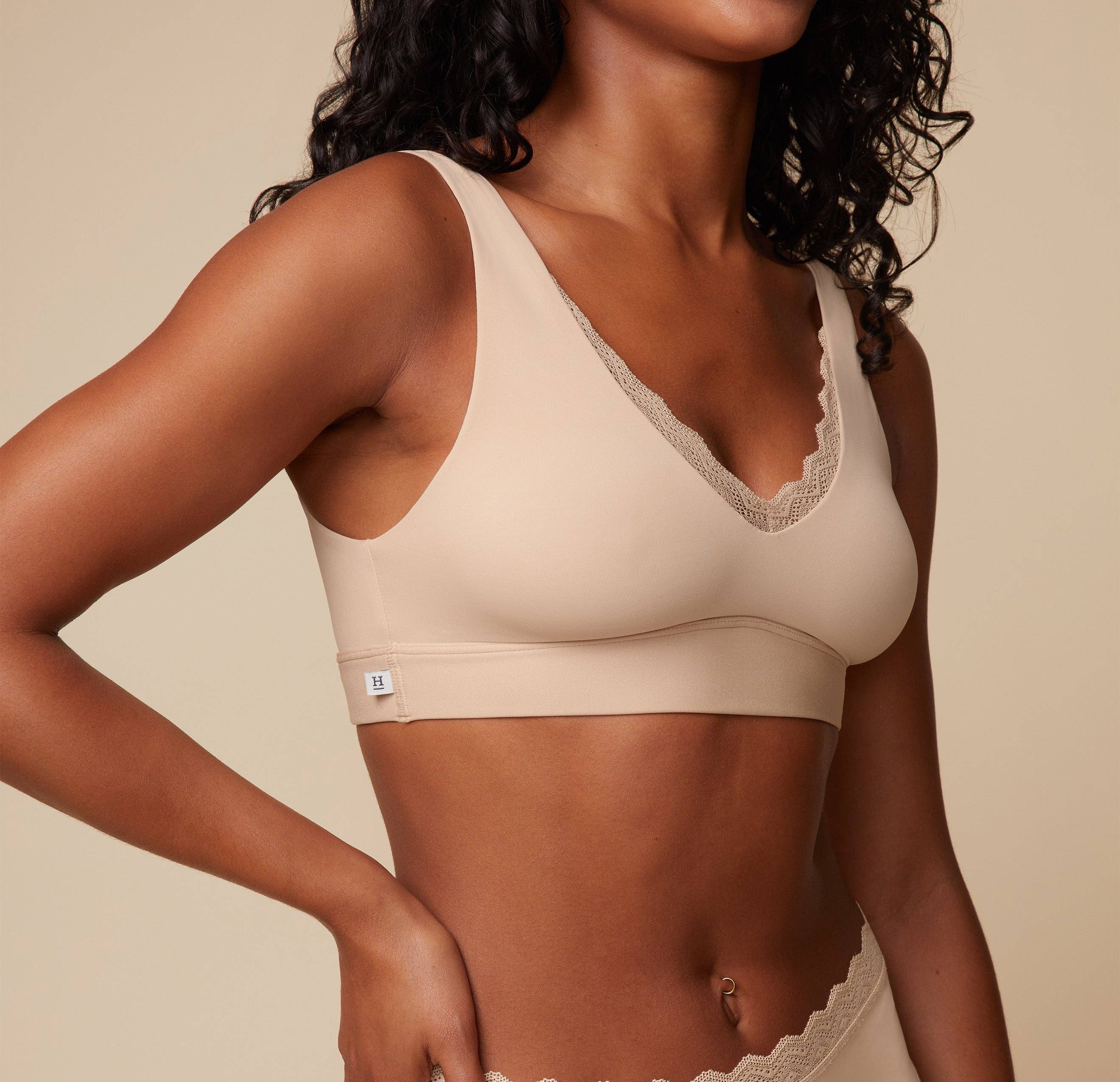 Bliss Lace Bralette - Beige for wholesale on Faire