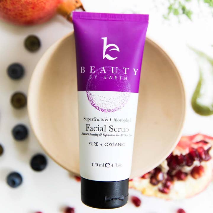 Beauty By Earth - Wholesale Facial Exfoliant/Scrub - Exfoliating Face Scrub & Wash 4oz (2 in 1)6