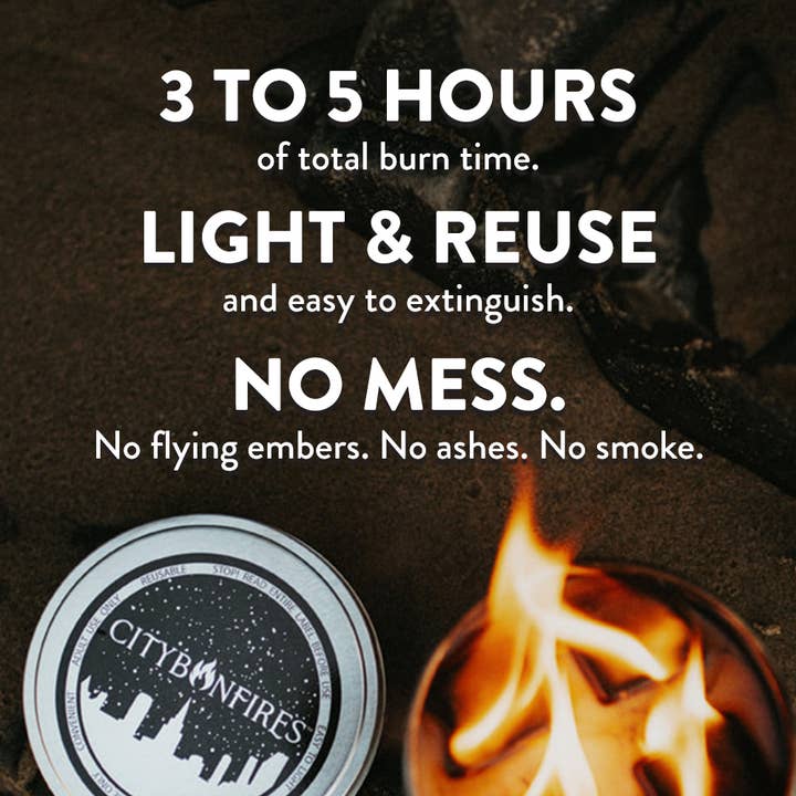 City Bonfires - Portable Fire Pits - Wholesale Fire Pit - S'mores Night Pack - Happy Holiday Limited Edition