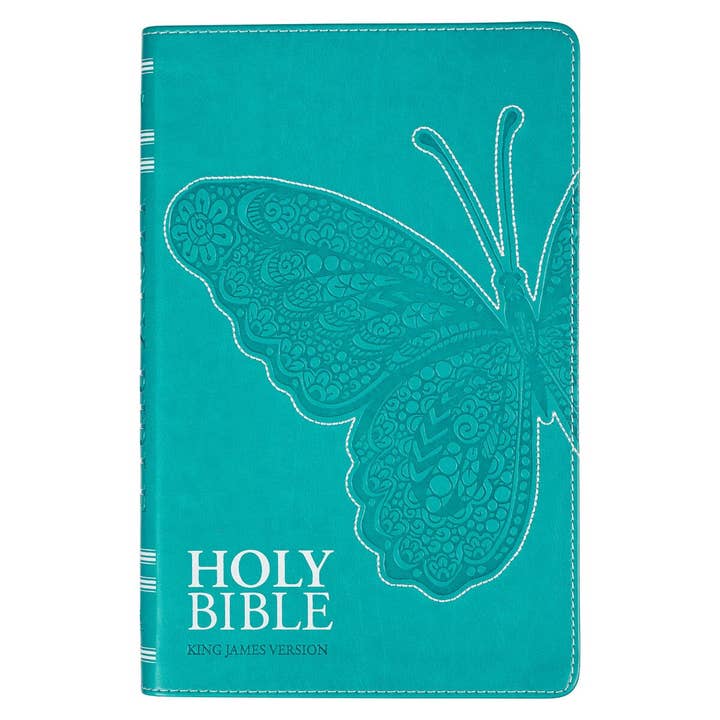 KJV Bible Gift Edition Faux Leather, Teal for wholesale by Christian Art Gifts