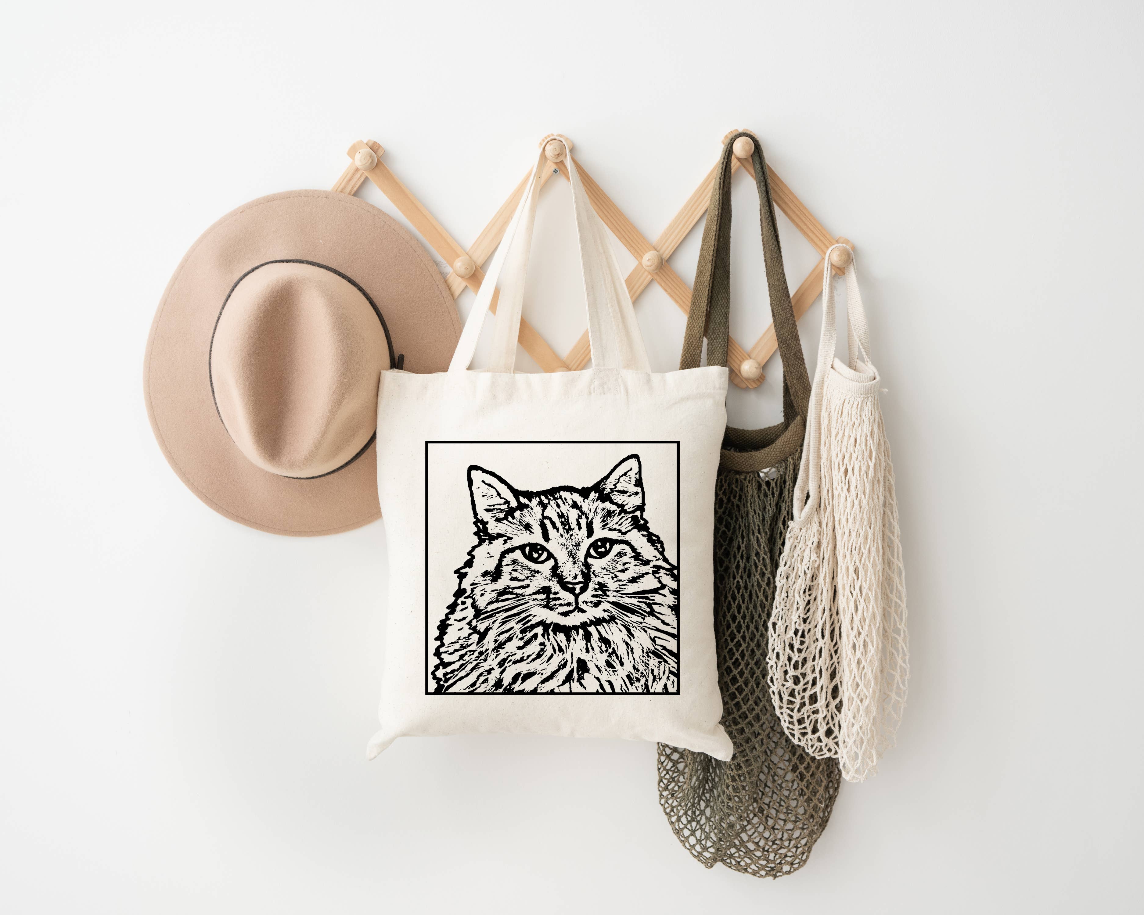 Spicy Kitten Designs - Wholesale Tote Bag - Women's - Melanie the Maine Coon Cat Tote Bag2