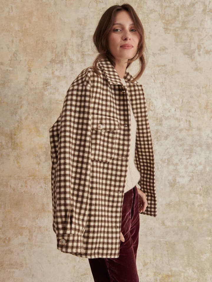 Garance Paris - Wholesale Shirt Jacket/Shacket - Women's - Plaid overshirt - KOLORADO