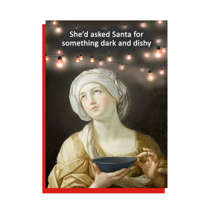 Dark and Dishy Christmas card (SKU: BBX26 ) for wholesale by Go La La