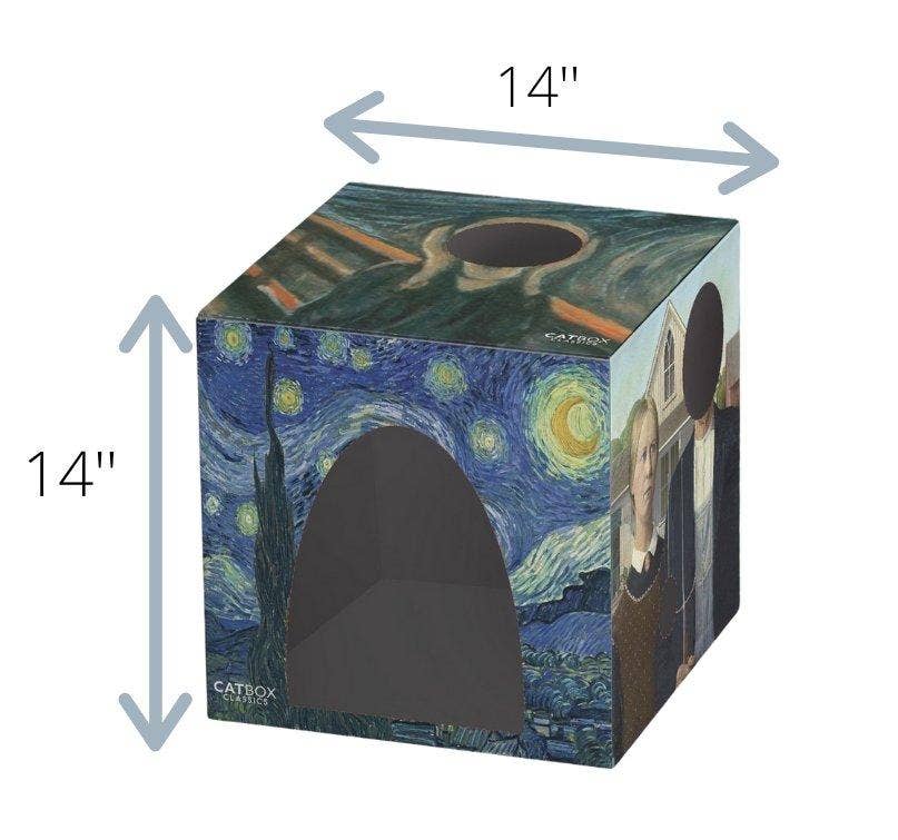 Cat Box Classics - Wholesale Krabpaal - Kat - Cartonnen kattenhuis met krabpaal in beroemde schilderijenstijl7