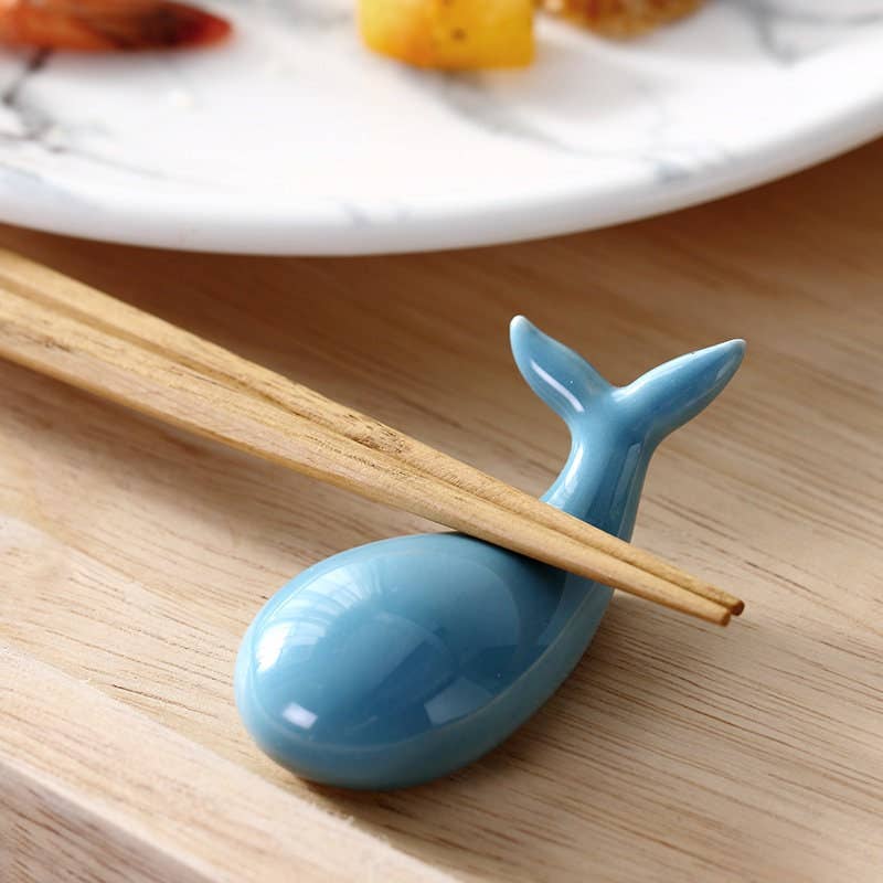 Gohobi （We cover U.S. import duties） - Wholesale Spoon Rest - Gohobi Ceramic Whale Chopstick Rest6