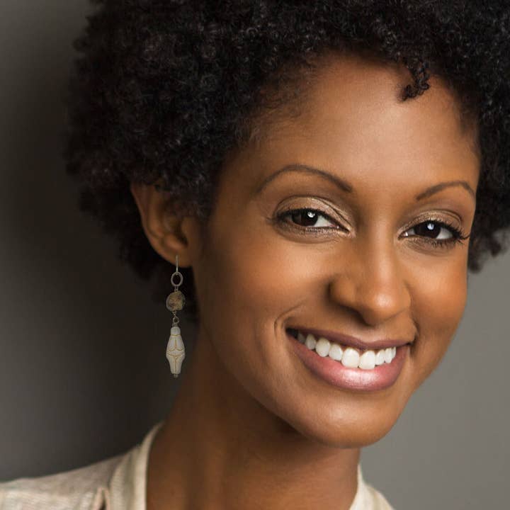 Brincos Deusa • Turmalina por atacado de Beatrixbell Handcrafted