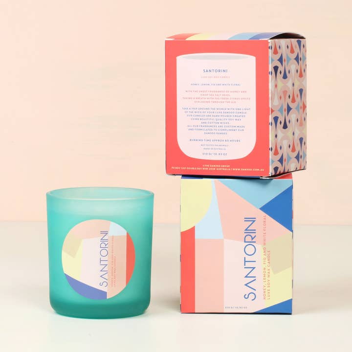 RESORT LUXE CANDLE - SANTORINI for wholesale by DAN300