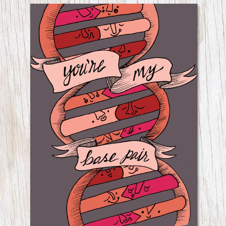Cognitive Surplus – Cartão de amor por atacado – És o Meu Par de Bases de Amor de ADN (Caixa de 6)