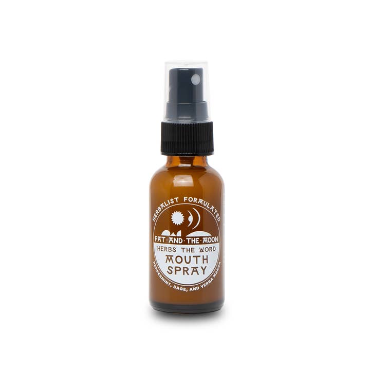 Herbs the Word Mouth Spray for wholesale by Fat and the Moon