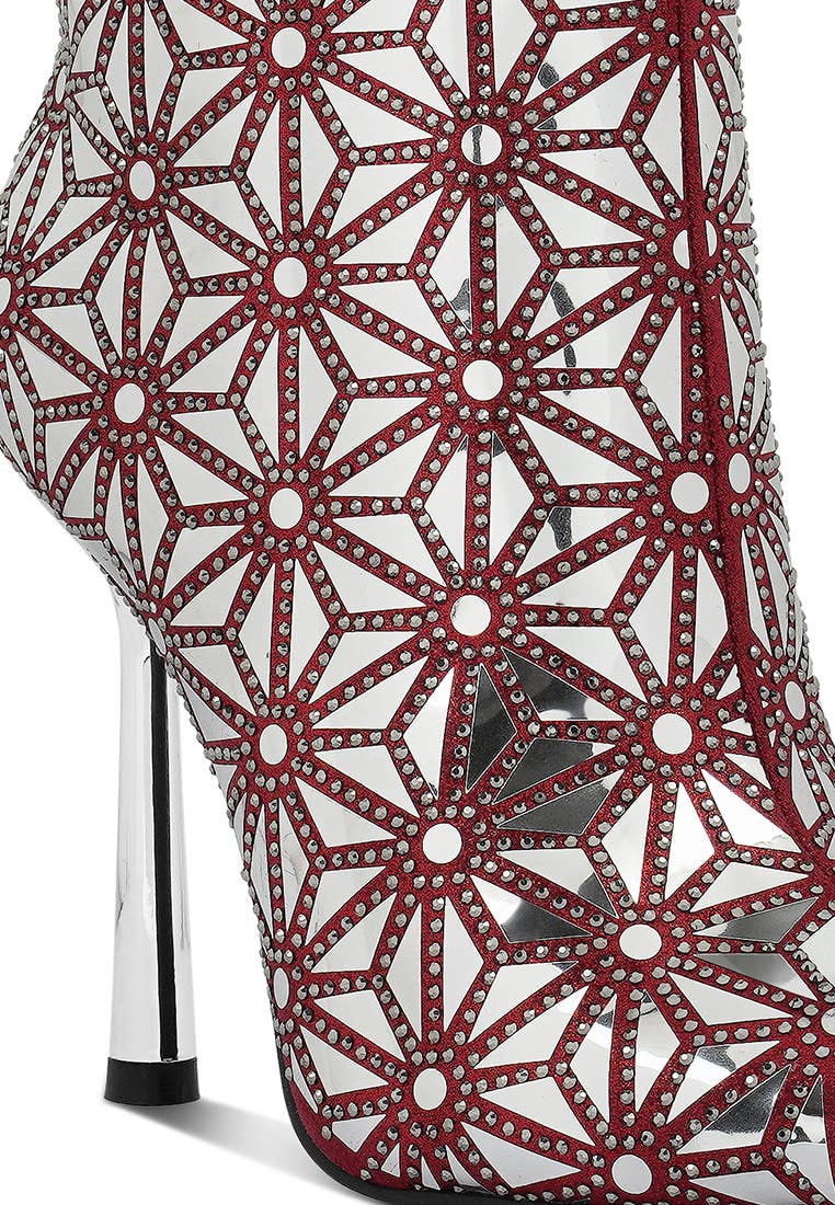 Rag Company - Wholesale Boots - Women's - Precious Mirror Embellished High Ankle Boots2
