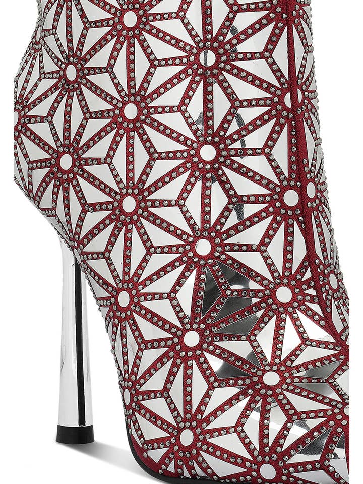 Rag Company – wholesale Boots – Women’s – Precious Mirror Embellished High Ankle Boots2