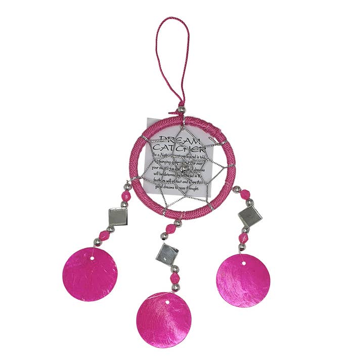 VIE - Wholesale Dream Catcher - Capiz Dream Catcher, 6cm Ring14