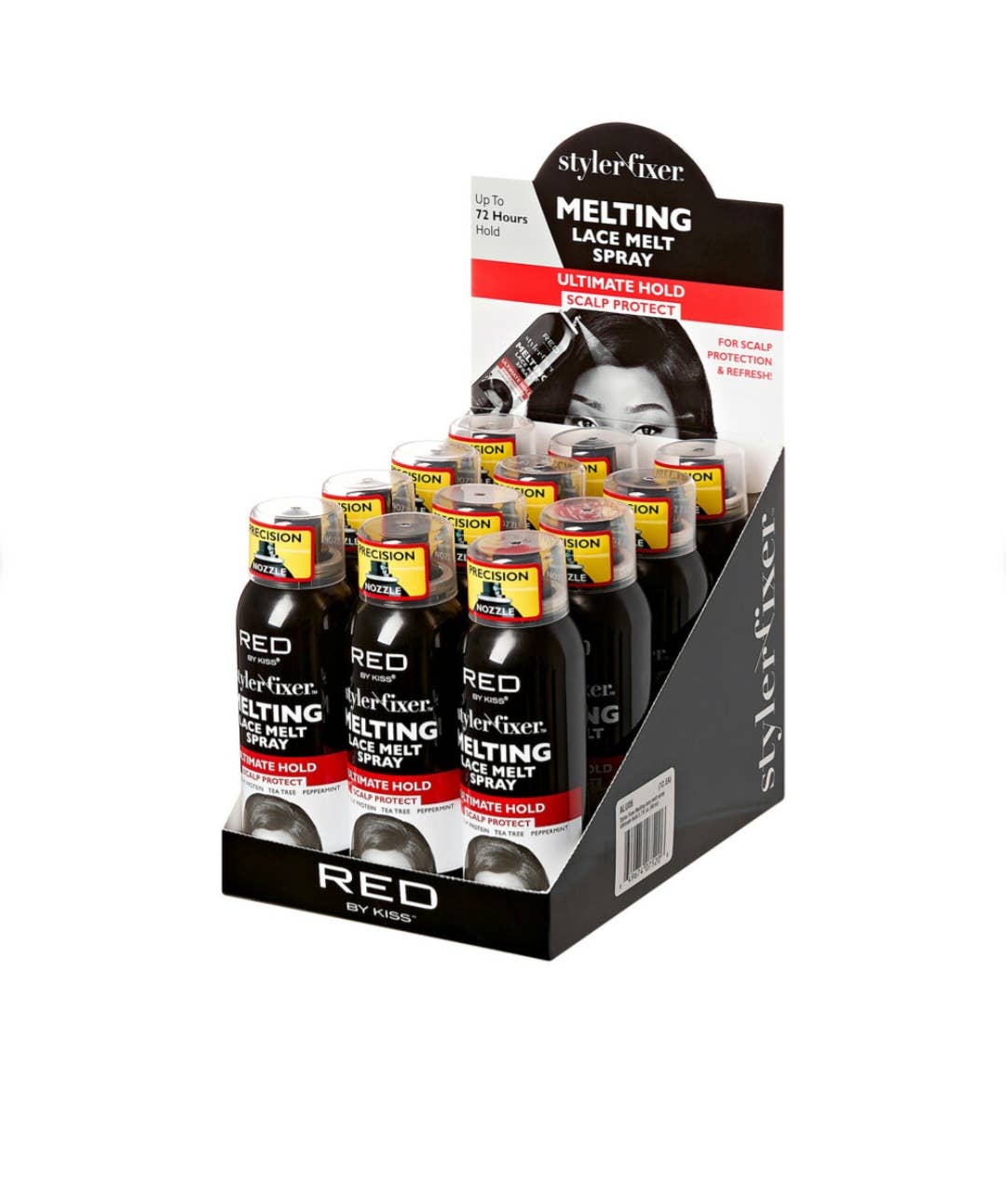 Majestic Wholesale - Wholesale Hair spray - KISS RED Styler Fixer Lace Melt Spray 2.7oz Ultimate Hold 121