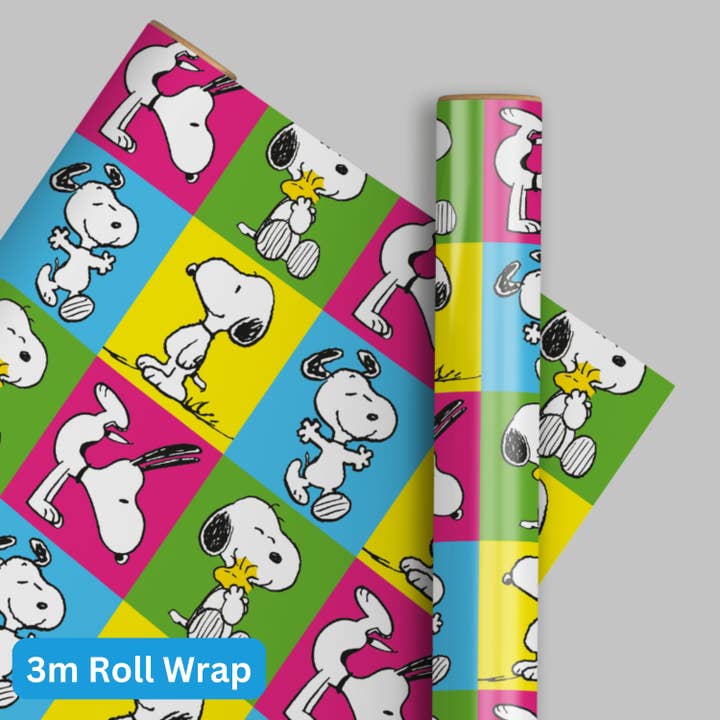 Peanuts Wrapping Paper 3m Roll for wholesale by Danilo Promotions Ltd