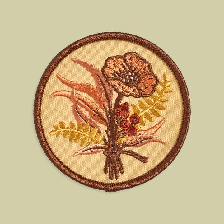 Iron on Patch: Floral for wholesale by Mustard Beetle