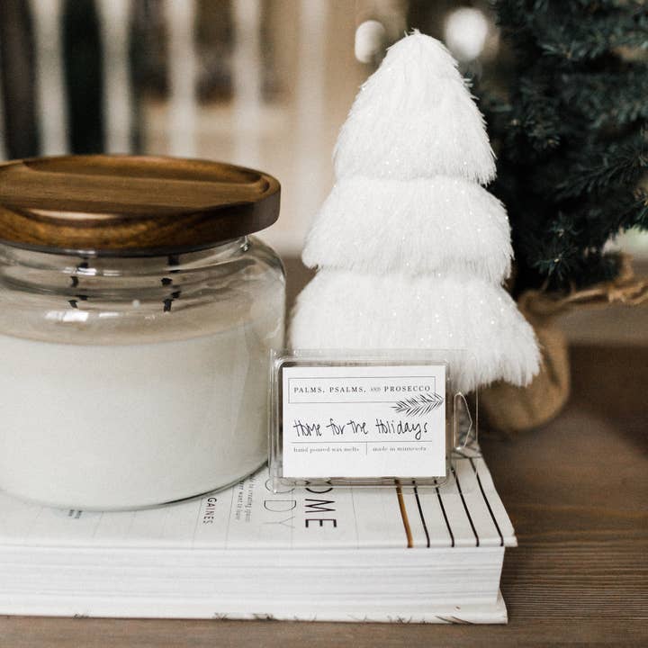 Hjem Til Ferien Wax Melts for engroshandel hos Palms, Psalms, & Prosecco