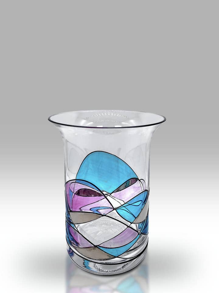 Mosaik Harmonie - 14 cm Handstraußvase - 2219-21 für den Großhandel von Nobile Glassware Ltd.