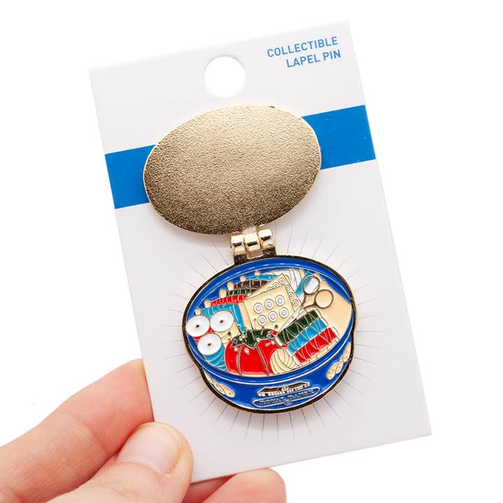 Little Shop of Pins - Wholesale Lapel pin/button - Grandma's Sewing Kit Hinge Pin2