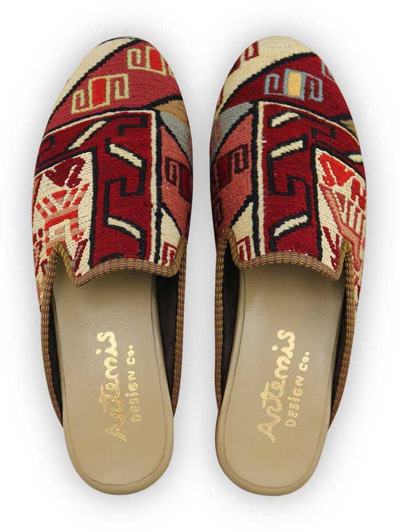 Men's Sumak Kilim Slippers - Size 13 for wholesale by Artemis Design Co.