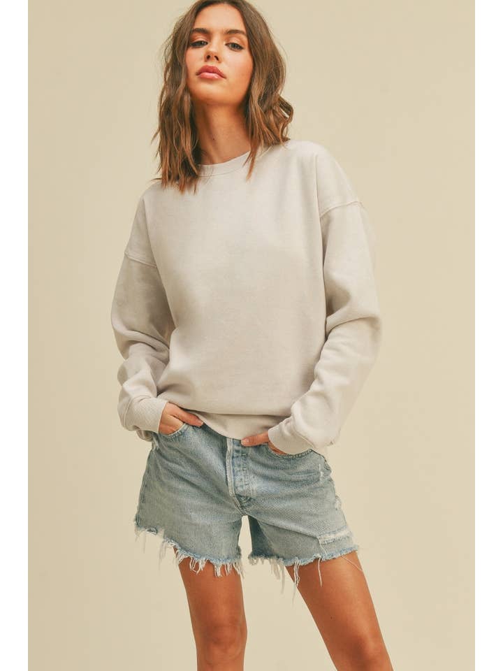 Honestee - Wholesale Sweatshirt - Women's - Blank Long Sleeve Sweatshirt