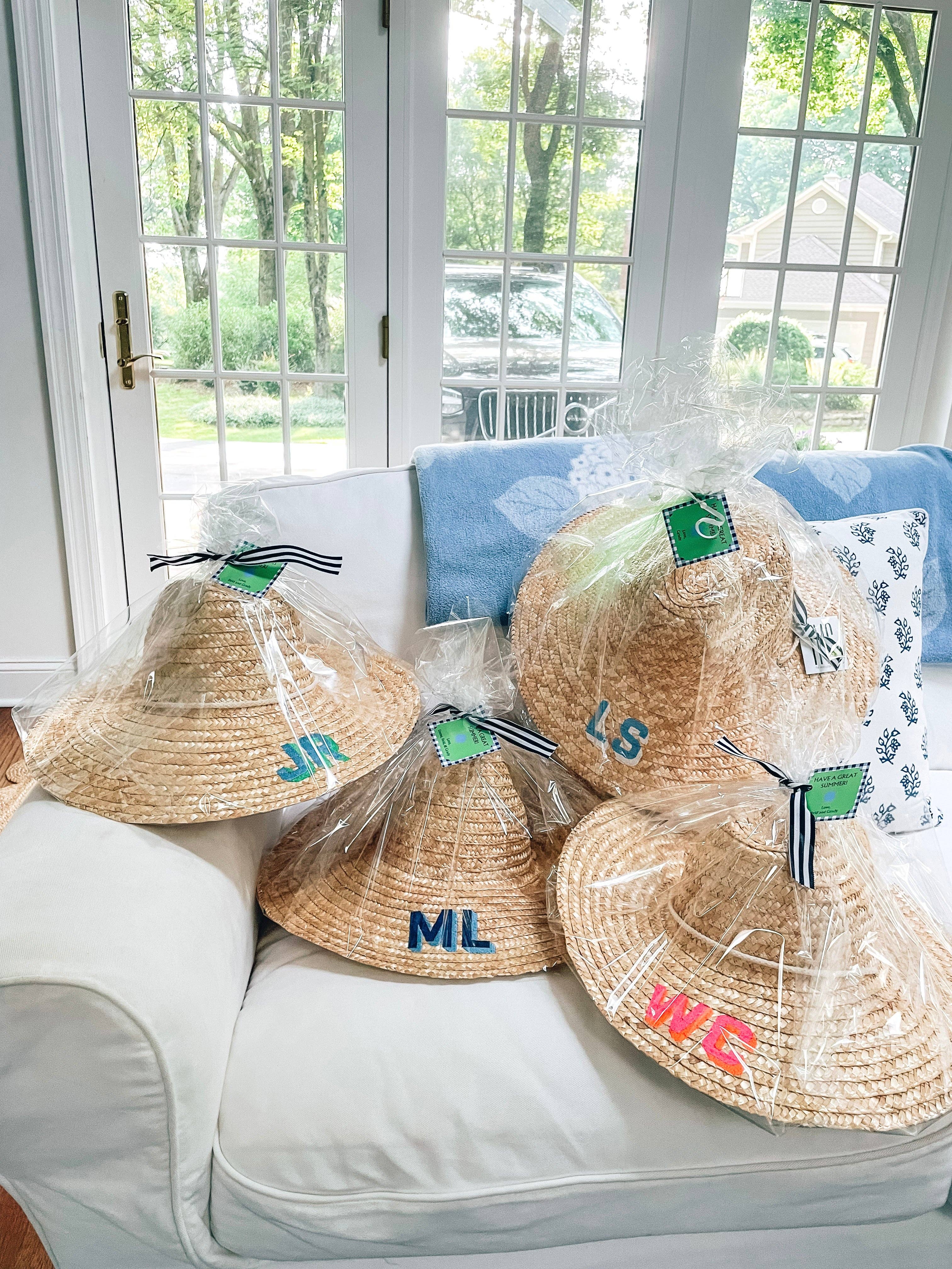 The Monogram Corner - Wholesale Straw Hat - Women's - BEACHCOMBER STRAW HAT13