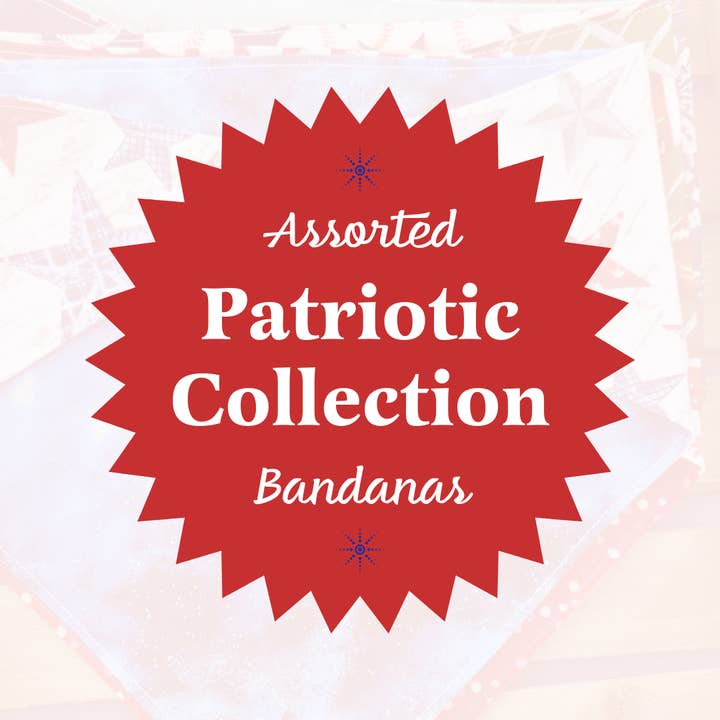 Patriotic Collection - Assorted Pet Bandanas for wholesale by Simply Inspire Pets