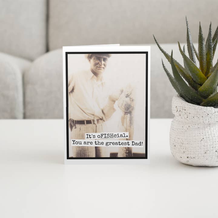 Raven's Rest Studio - Wholesale Father's Day Card - Father's Day Card. It's oFISHcial. You Are The Greatest Dad.3