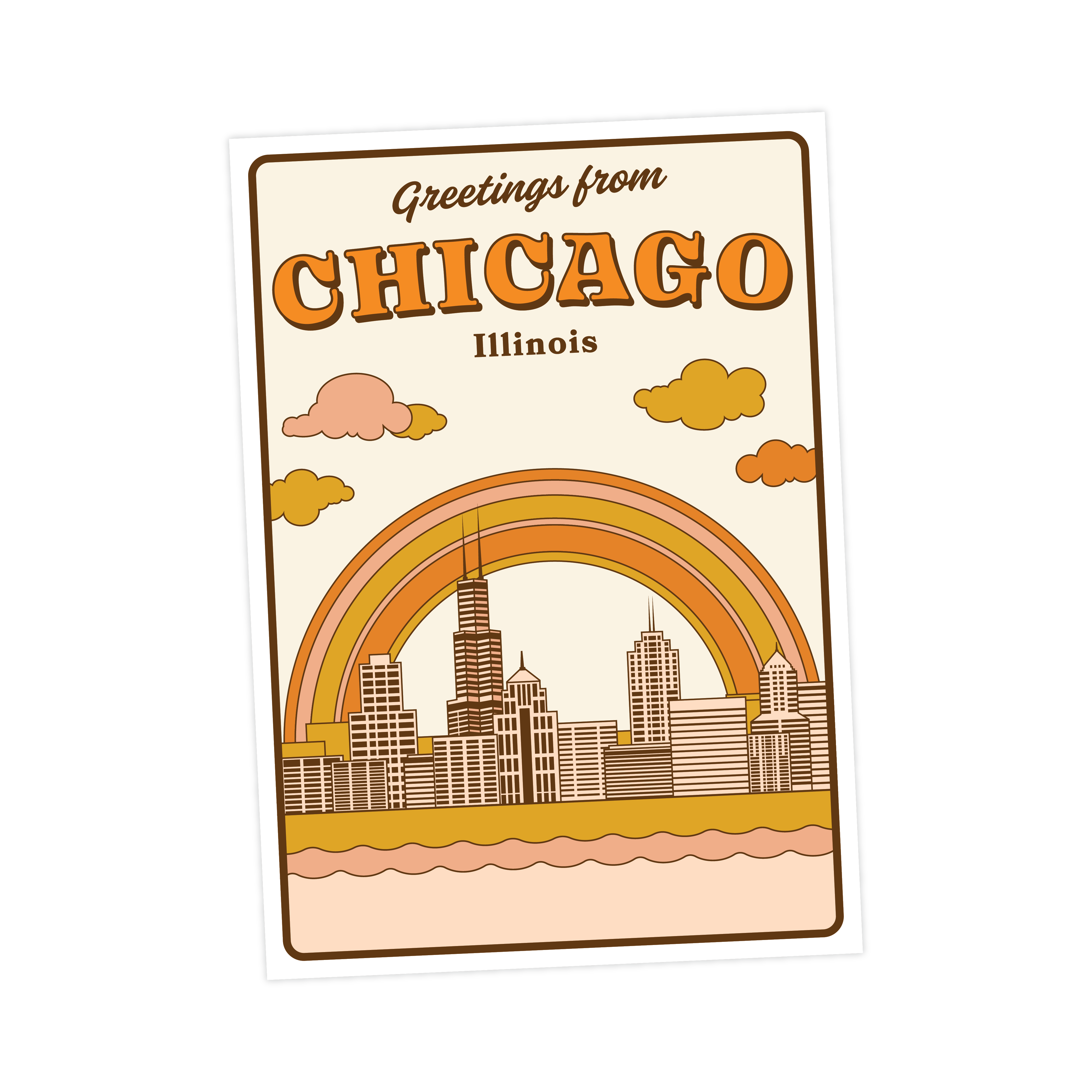 Wild Child Brand – Postal por atacado – Saudações de Chicago, Illinois Postal1