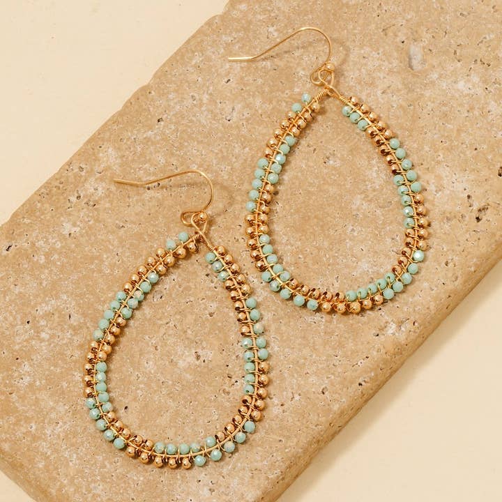 Anarchy Street - Wholesale Dangle Earrings - Mixed Beaded Teardrop Dangle Earrings