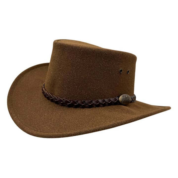 Chapeau Jacaru 1065 Ranger en cuir vegan léger pour la vente par Jacaru Australia