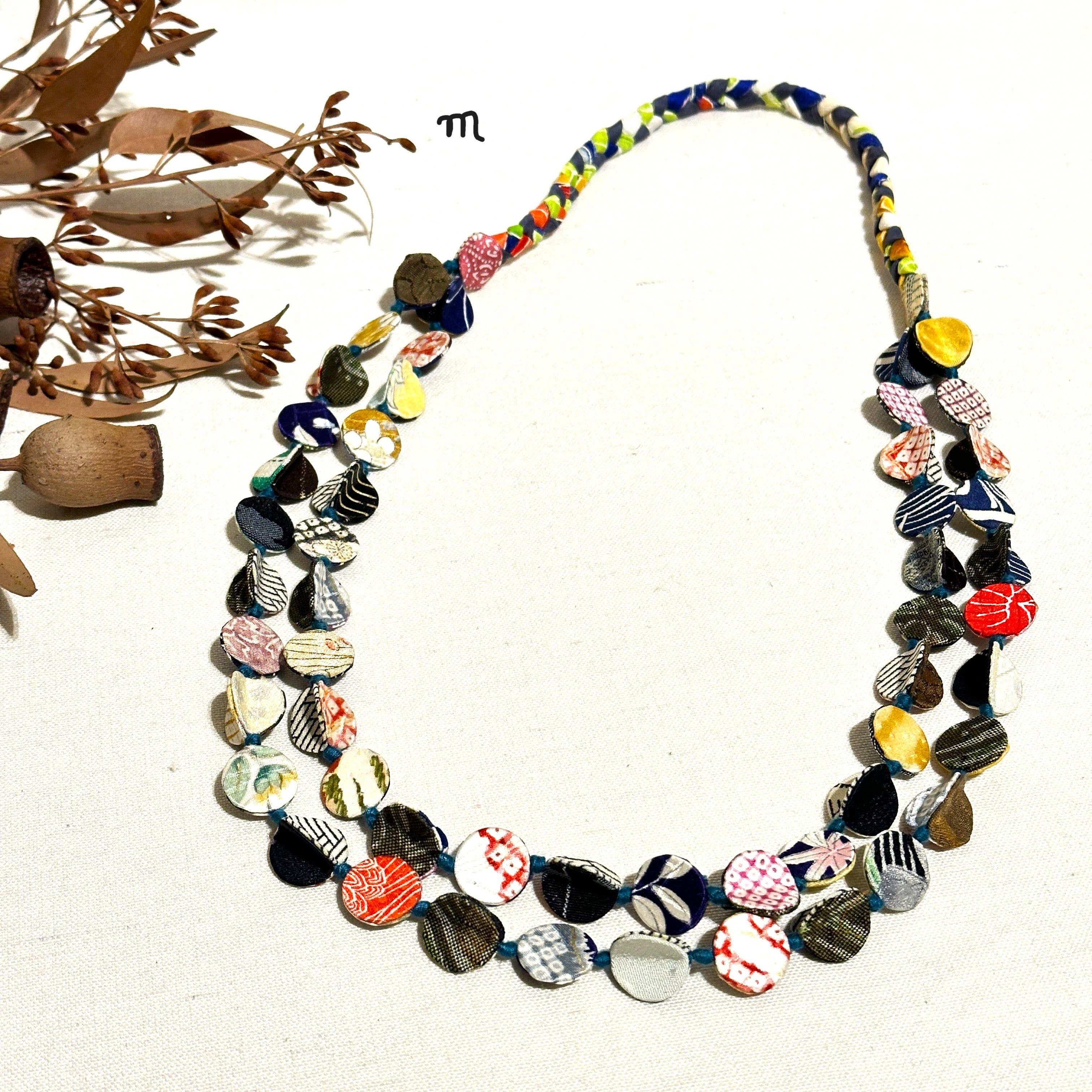 Sophie Silks - Vente Colliers plastrons - Collier kimono à double brin11