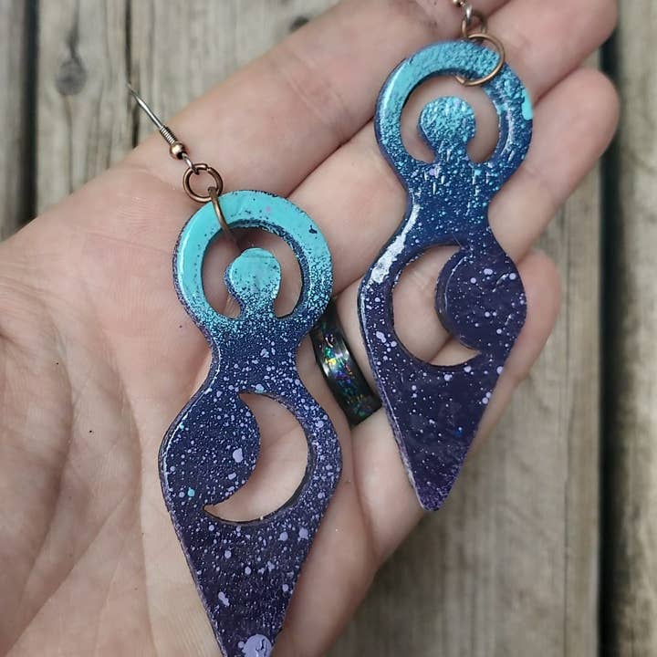 Moon Goddess Earrings for wholesale by Fervid Foks Jewelry