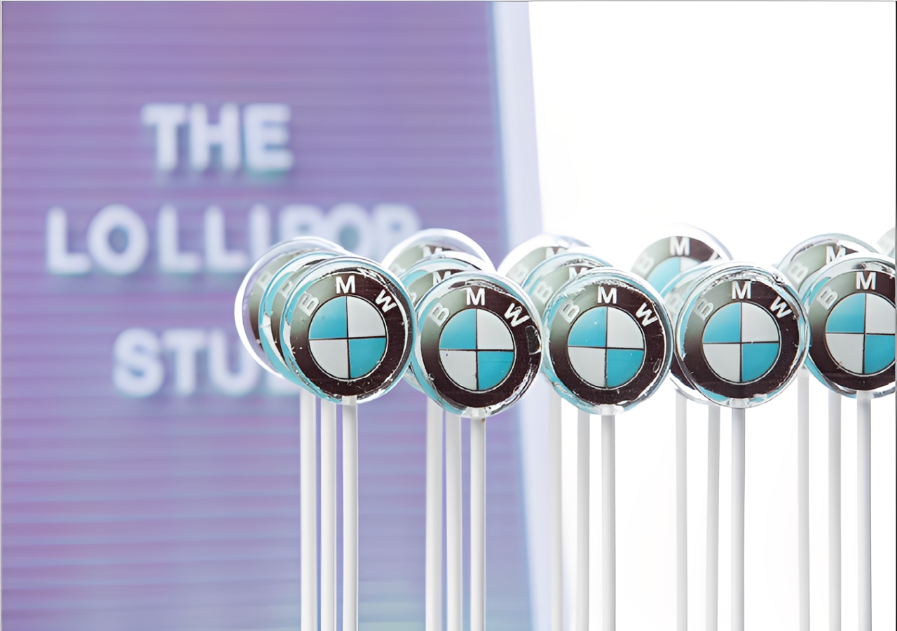TheLollipopStudio - Wholesale Lollipop - Custom Logo Lollipops Crystal Clear Branded  Event Candy 1