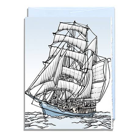Grand voilier - SQ3192839 pour la vente par Daniel Joseph Durkin Illustrations