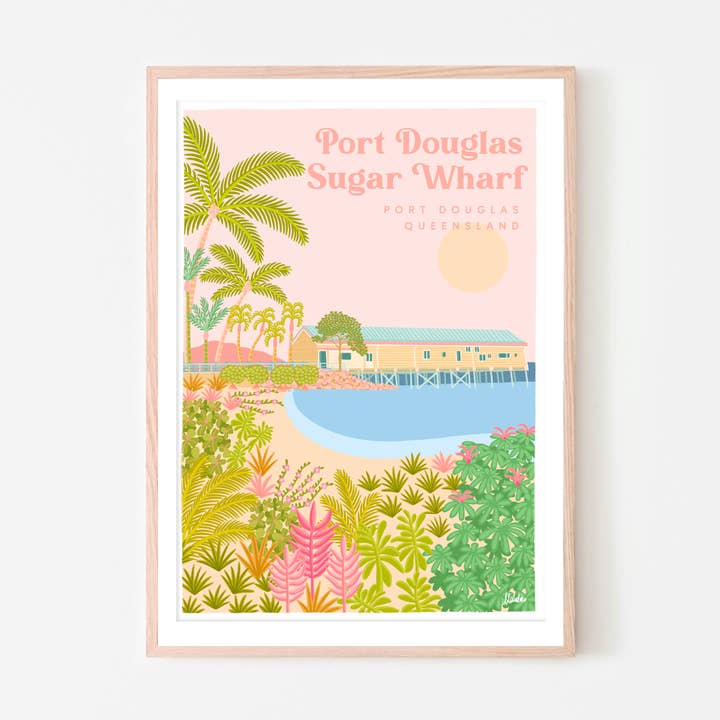 Designs by Claudia - Wholesale Art print - Port Douglas Sugar Wharf0