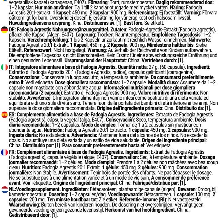 Herbs By Sonja - Natural health supplements - Wholesale Oral supplement/vitamin - Fadogia Agrestis 450mg – Wholesale Vitality & Performance3